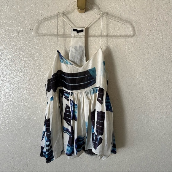 Tibi Pleated Camisole Peplum Racerback Blouse size 2 - Picture 5 of 14